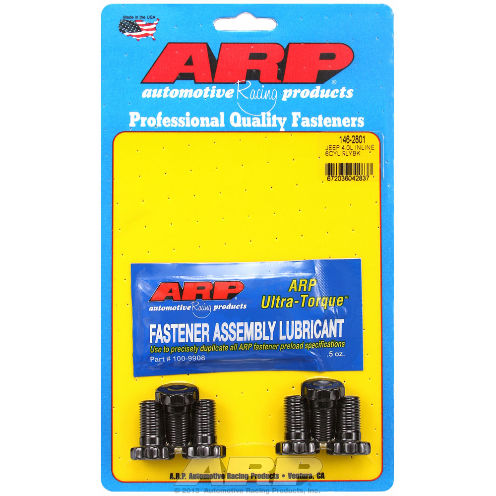 Photo for Automotive Racing Products (ARP) Flywheel Bolt 146-2801; 1/2 in. -20 0.875 in. 12-Point 8740 Chromoly Black Oxide for 1987 to 2006 Jeep 4.0L