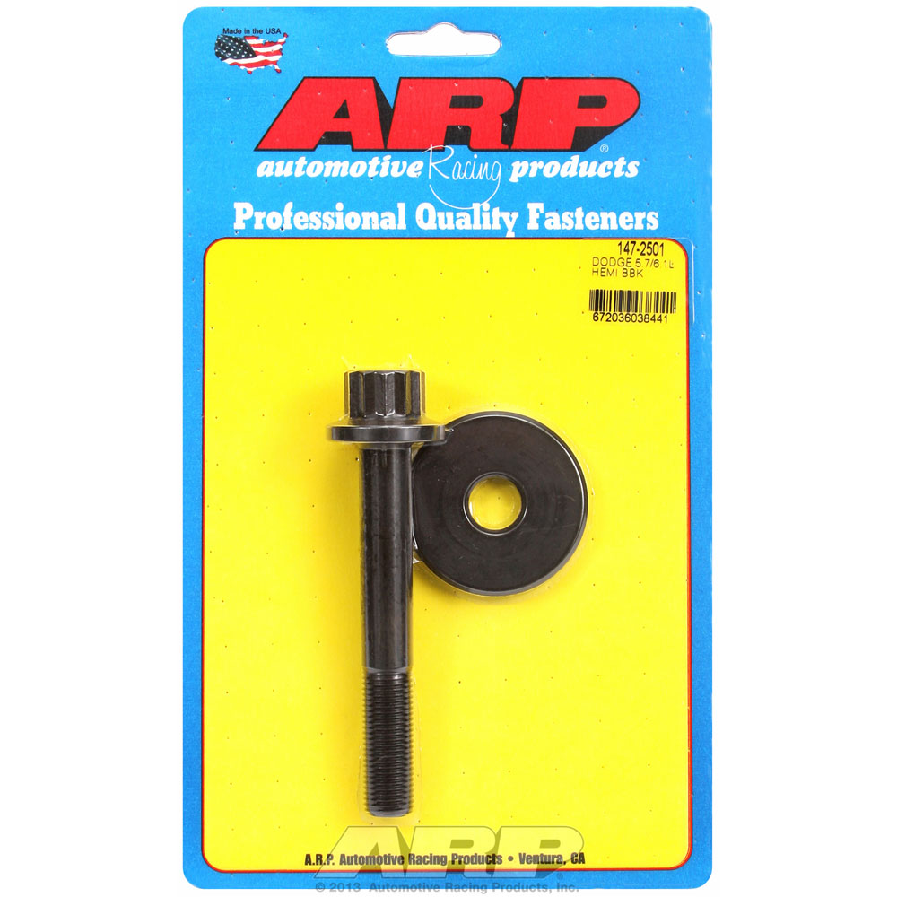 Photo for Automotive Racing Products (ARP) Harmonic Balancer Bolt 147-2501; 12-Point M14 x 1.50 4.000 in. Black Oxide 8740 Chromoly for 2003 to 2015 Chrysler 5.7L, 6.1L, 6.4L Gen III HEMI