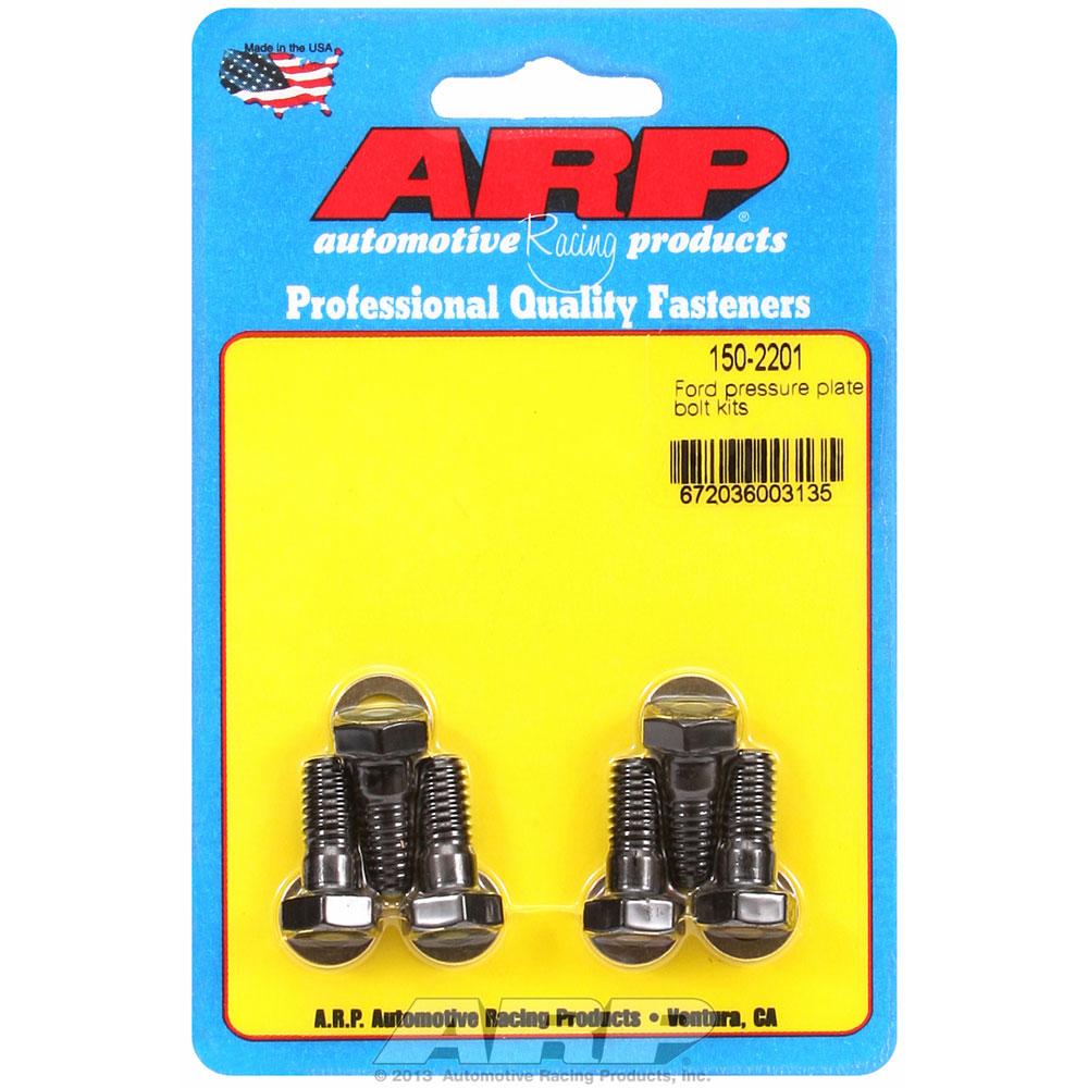 ARP Clutch Pressure Plate Bolt 150-2201; High Performance Hex Black Oxide Chromoly for Pre 1986 Ford 289 to 460 