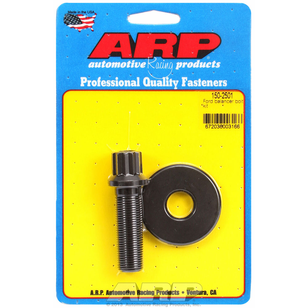 ARP Harmonic Balancer Bolt 150-2501; 12-Point 2.050 in. Black Oxide 8740 Chromoly for Ford 221, 255, 260, 289, 302, 351W, 429, 460 