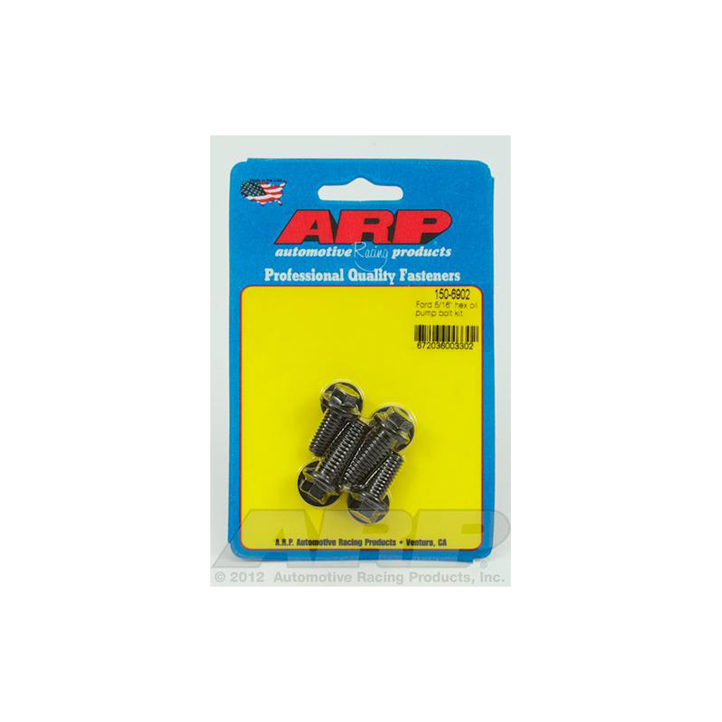 Automotive Racing Products (ARP) Oil Pump Bolt 150-6902; 0.625 in. Hex Bolt Black Oxide 8740 Chromoly for 1957 to 1997 Ford V8 