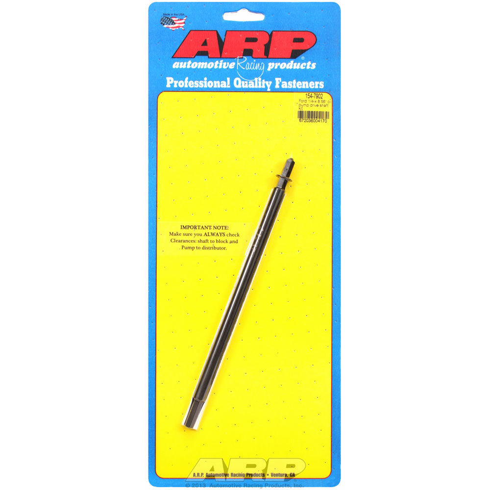 Automotive Racing Products (ARP) Oil Pump Intermediate Shaft 154-7902; Black 8740 Chromoly for Ford 332 to 428 FE 