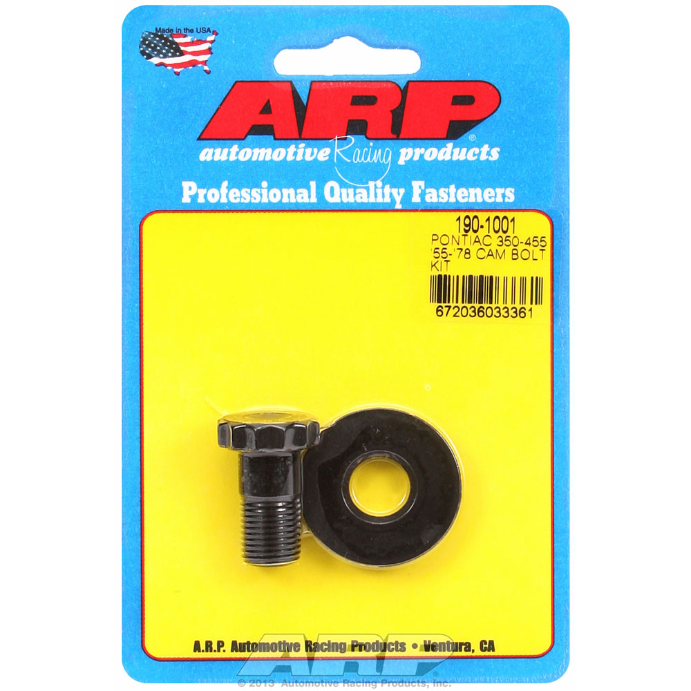 Photo for Automotive Racing Products (ARP) Camshaft Bolt 190-1001; High Performance 1/2 in. -20 12-Point Bolt Black Oxide 8740 Chromoly for Pontiac 350 to 455
