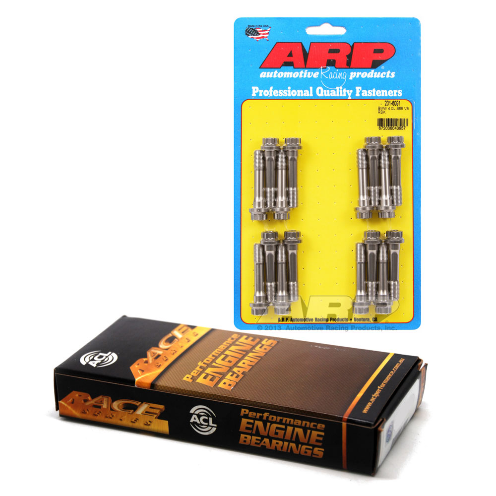 Photo for Automotive Racing Products (ARP) Connecting Rod Bolt and Bearing Set 201-6001(BUNDLE); M9 12-Point Cap Screw Natural Custom Age 625 and Up for BMW 4.0L S65 