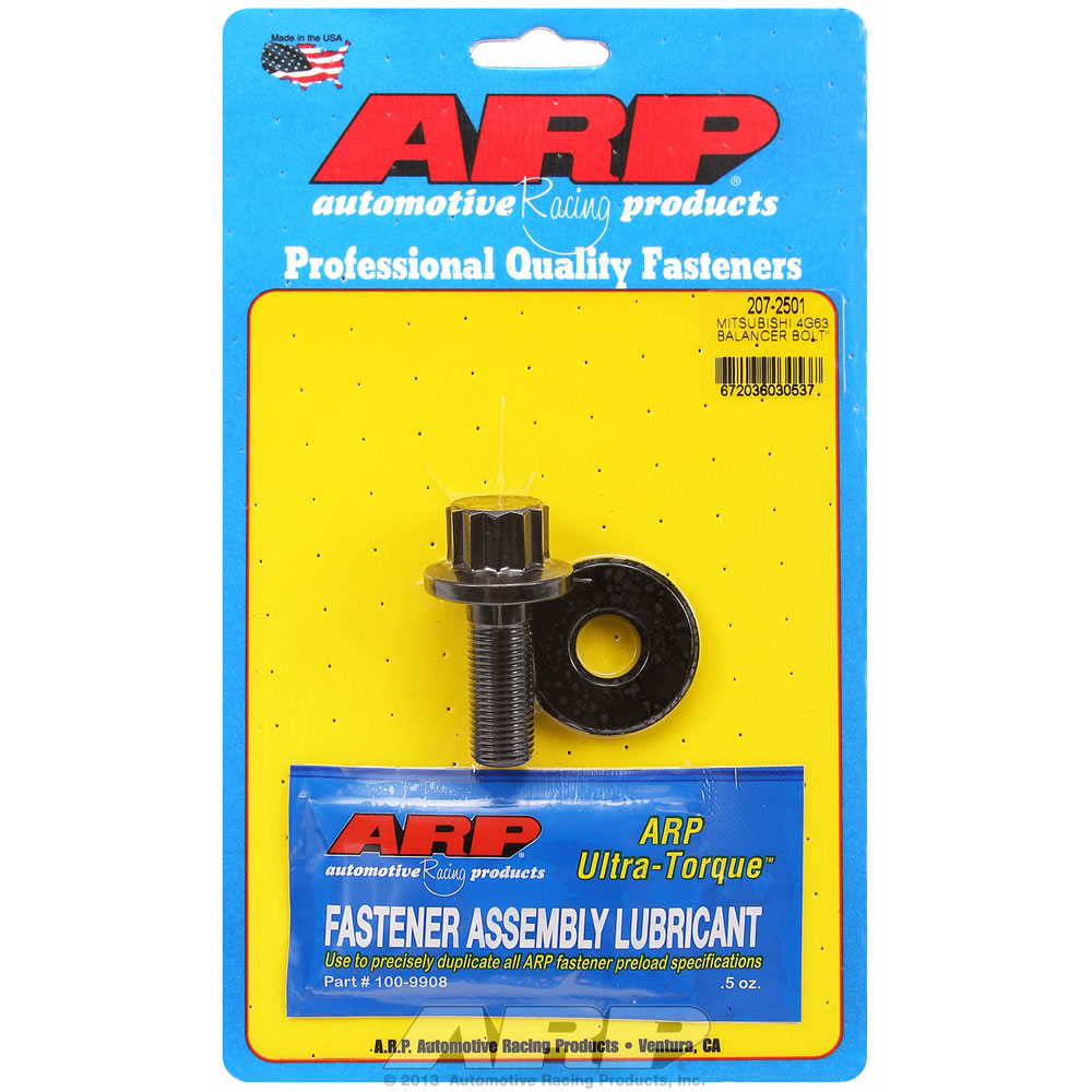 Photo for Automotive Racing Products (ARP) Harmonic Balancer Bolt 207-2501; 12-Point M14 x 1.50 1.525 in. Black Oxide 8740 Chromoly for 1995 to 2006 Mitsubishi 2.0L 4G63 DOHC