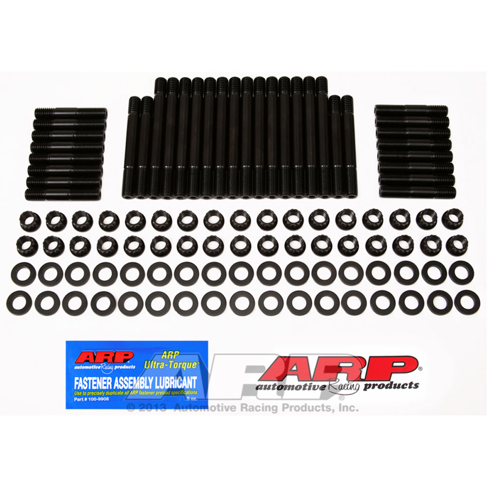 Automotive Racing Products (ARP) Cylinder Head Stud Kit 234-4301; 12-Point Stud Black Oxide 8740 Chromoly for Chevy 262 to 400 