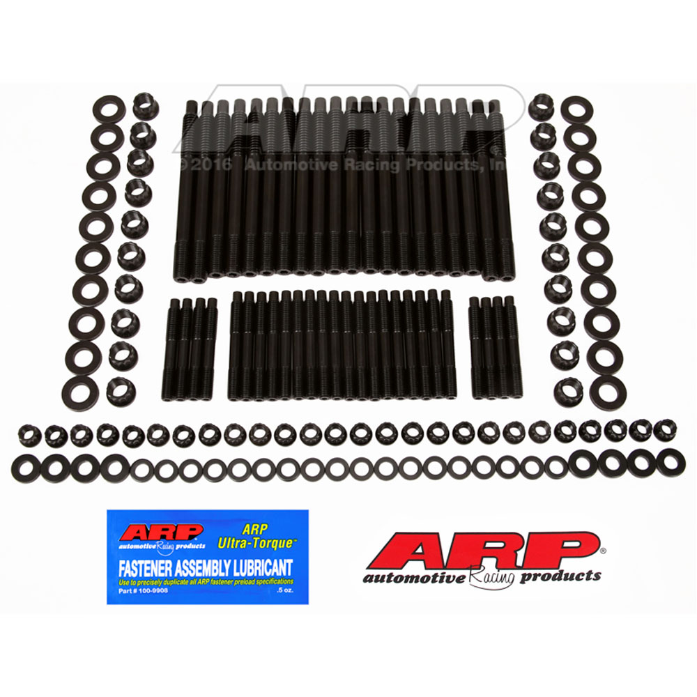 ARP Cylinder Head Stud Kit 234-4319; 12-Point Stud Black Oxide ARP2000 for 2007 to 2017 Chevy LSX 
