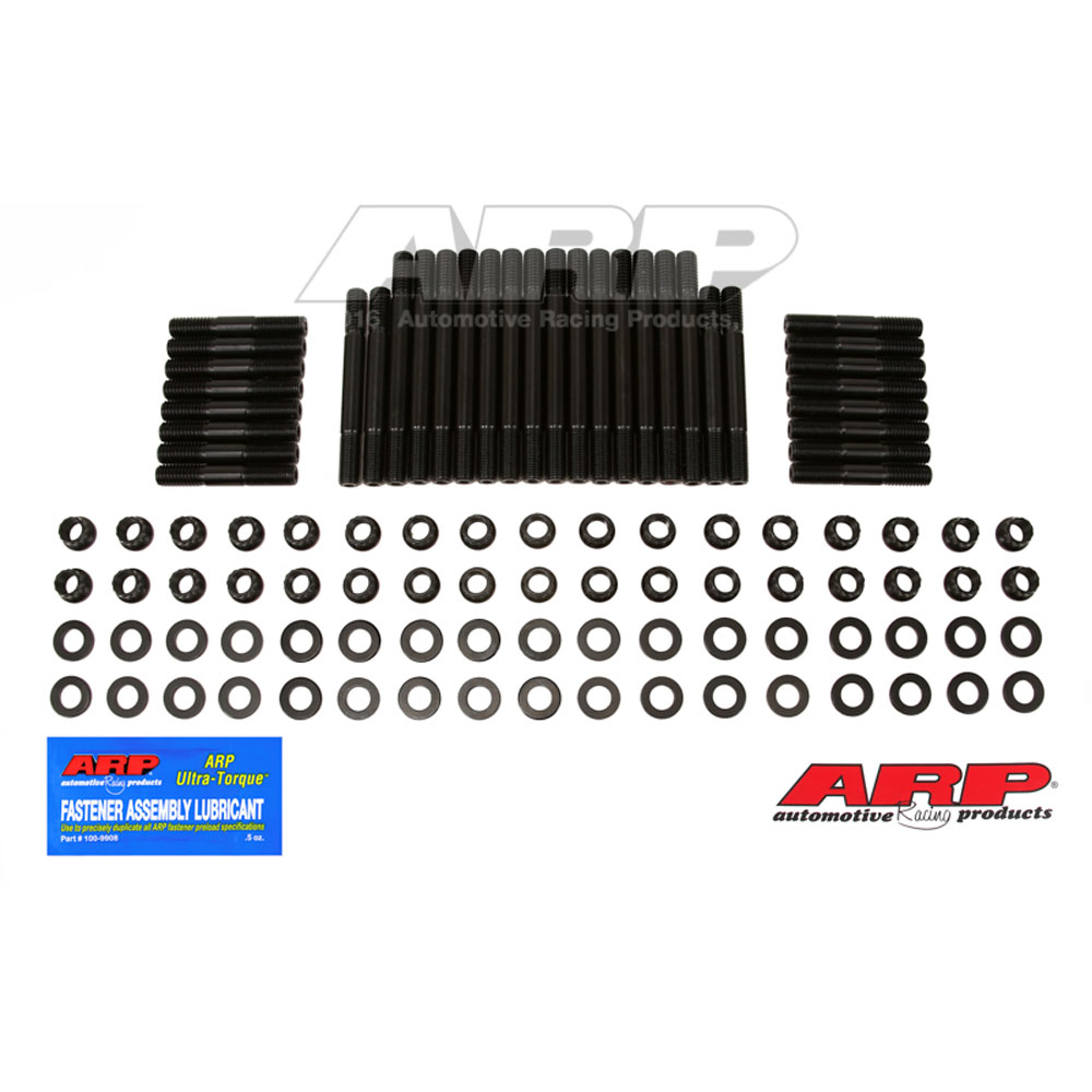 ARP Cylinder Head Stud Kit 234-4332; 12-Point Stud Black Oxide 8740 Chromoly for Chevy 262 to 400, Dart Sportsman 