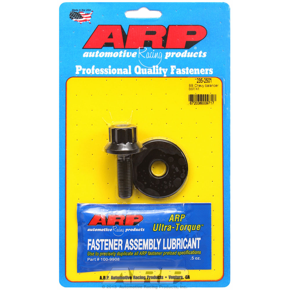 ARP Harmonic Balancer Bolt 235-2501; 12-Point 1.550 in. Black Oxide 8740 Chromoly for Chevy 396 to 454 