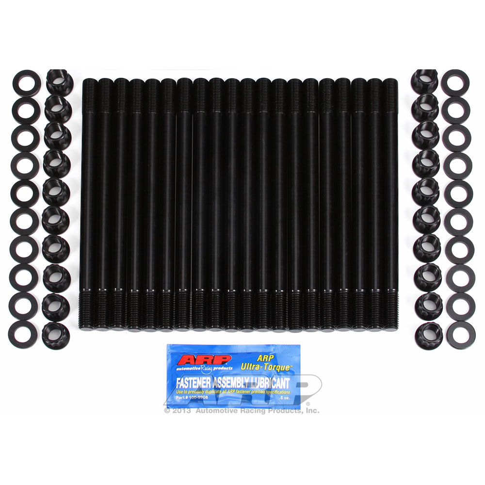 Automotive Racing Products (ARP) Cylinder Head Stud Kit 250-4202; 12-Point Stud Black Oxide ARP2000 for Ford 6.0L Power Stroke 