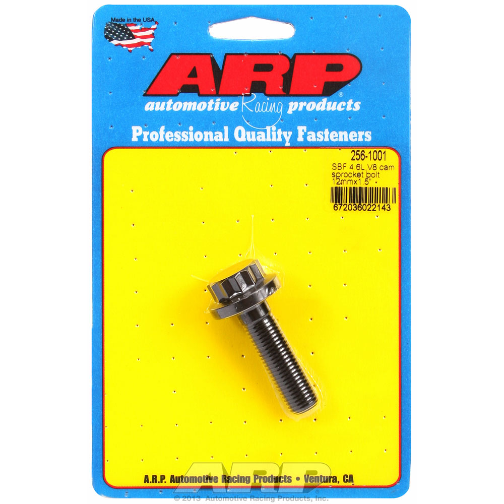 Photo for Automotive Racing Products (ARP) Camshaft Bolt 256-1001; M12 x 1.50 12-Point Bolt Black Oxide 8740 Chromoly for Ford 4.6L, 5.4L MOD (will not fit 3V engines)