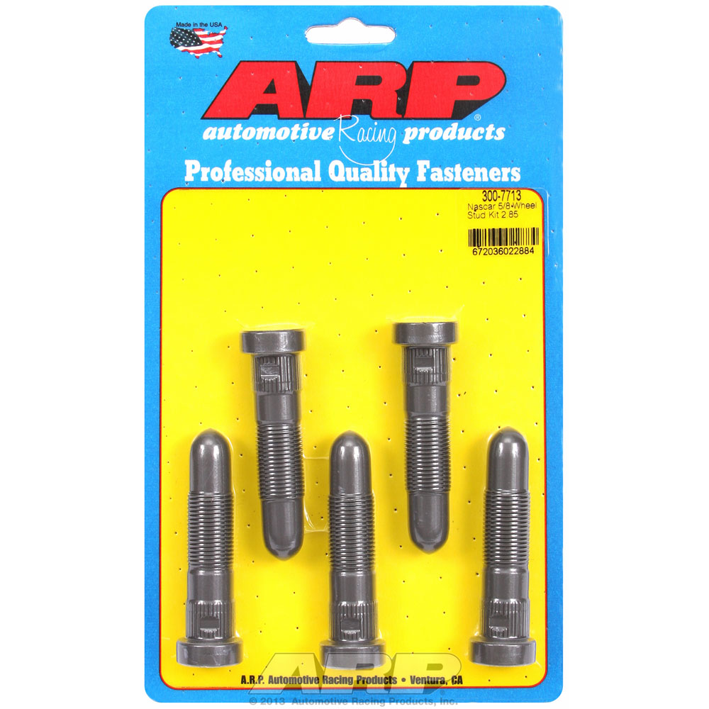 Photo for Automotive Racing Products (ARP) Wheel Lug Stud 300-7713; Speed Studs 5/8 in. -18 Right Hand 2.850 in. Baked on dry film lubricant, Black 8740 Chromoly
