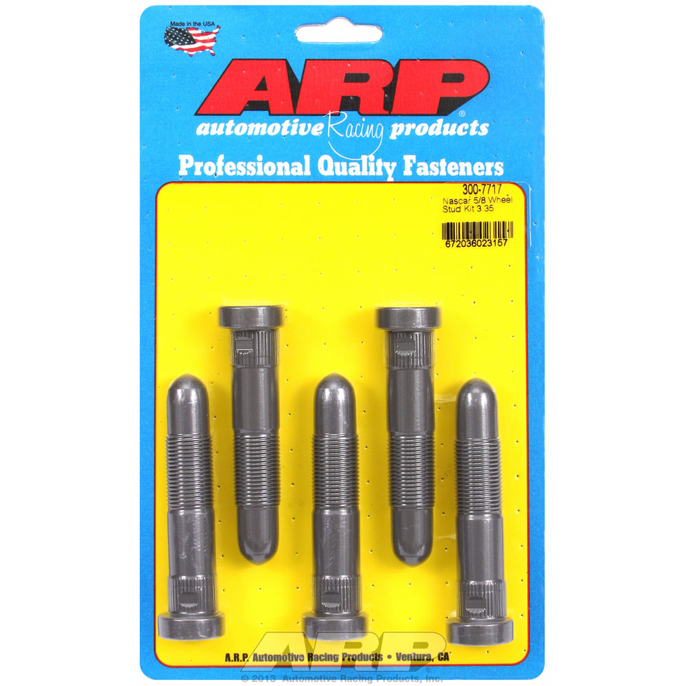 Photo for Automotive Racing Products (ARP) Wheel Lug Stud 300-7717; Speed Studs 5/8 in. -18 Right Hand 3.350 in. Baked on dry film lubricant, Black 8740 Chromoly