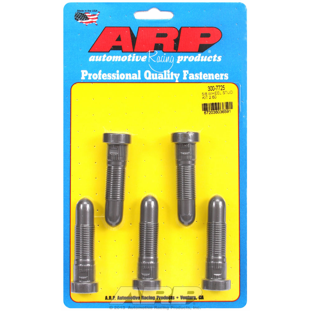 Photo for Automotive Racing Products (ARP) Wheel Lug Stud 300-7725; Speed Studs 5/8 in. -18 Right Hand 2.600 in. Baked on dry film lubricant, Black 8740 Chromoly