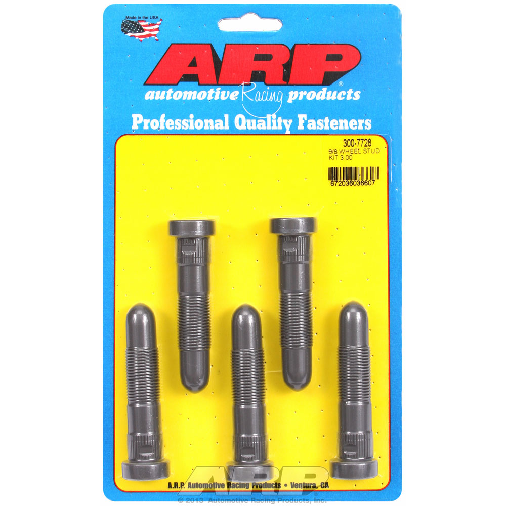Photo for Automotive Racing Products (ARP) Wheel Lug Stud 300-7728; Speed Studs 5/8 in. -18 Right Hand 3.000 in. Baked on dry film lubricant, Black 8740 Chromoly