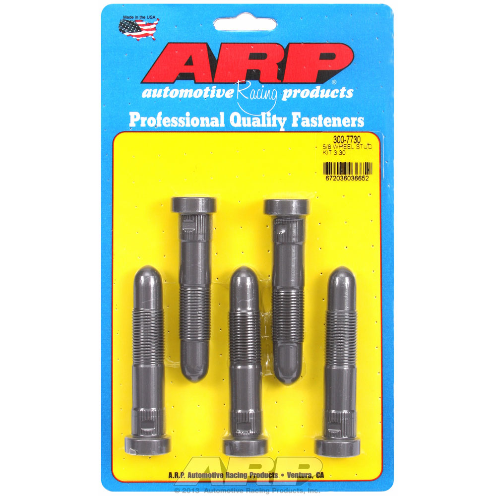 Photo for Automotive Racing Products (ARP) Wheel Lug Stud 300-7730; Speed Studs 5/8 in. -18 Right Hand 3.300 in. Baked on dry film lubricant, Black 8740 Chromoly