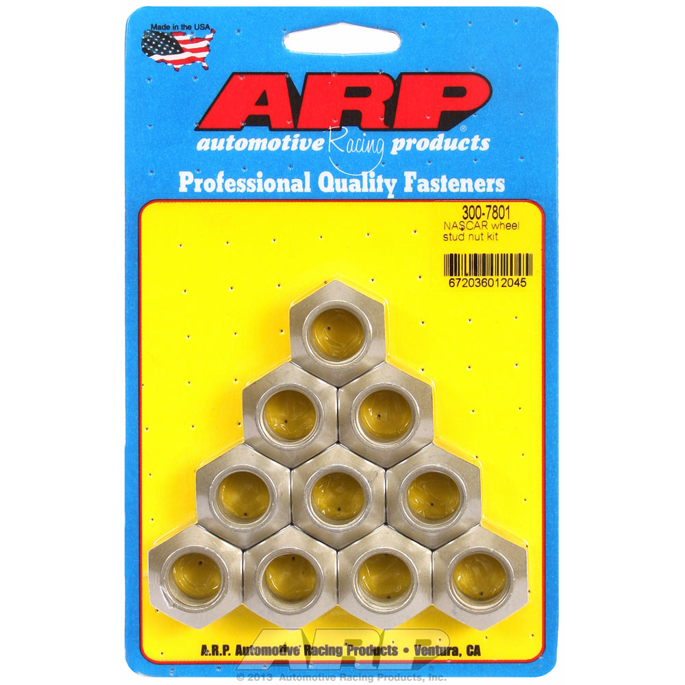 Photo for Automotive Racing Products (ARP) Wheel Lug Nut 300-7801; Speed Nuts 5/8 in. - 18 Alumotef III Gold Open Hex Conical