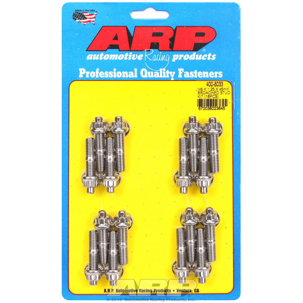 Photo for Automotive Racing Products (ARP) Stud Set 400-8033; 12-Point Stud Polished Stainless Steel