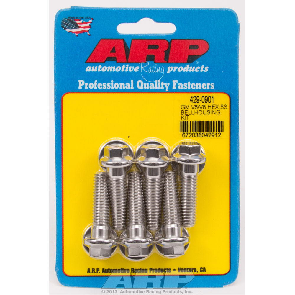 ARP Transmission Bellhousing Bolts 429-0901; for Chevy 262 to 400 