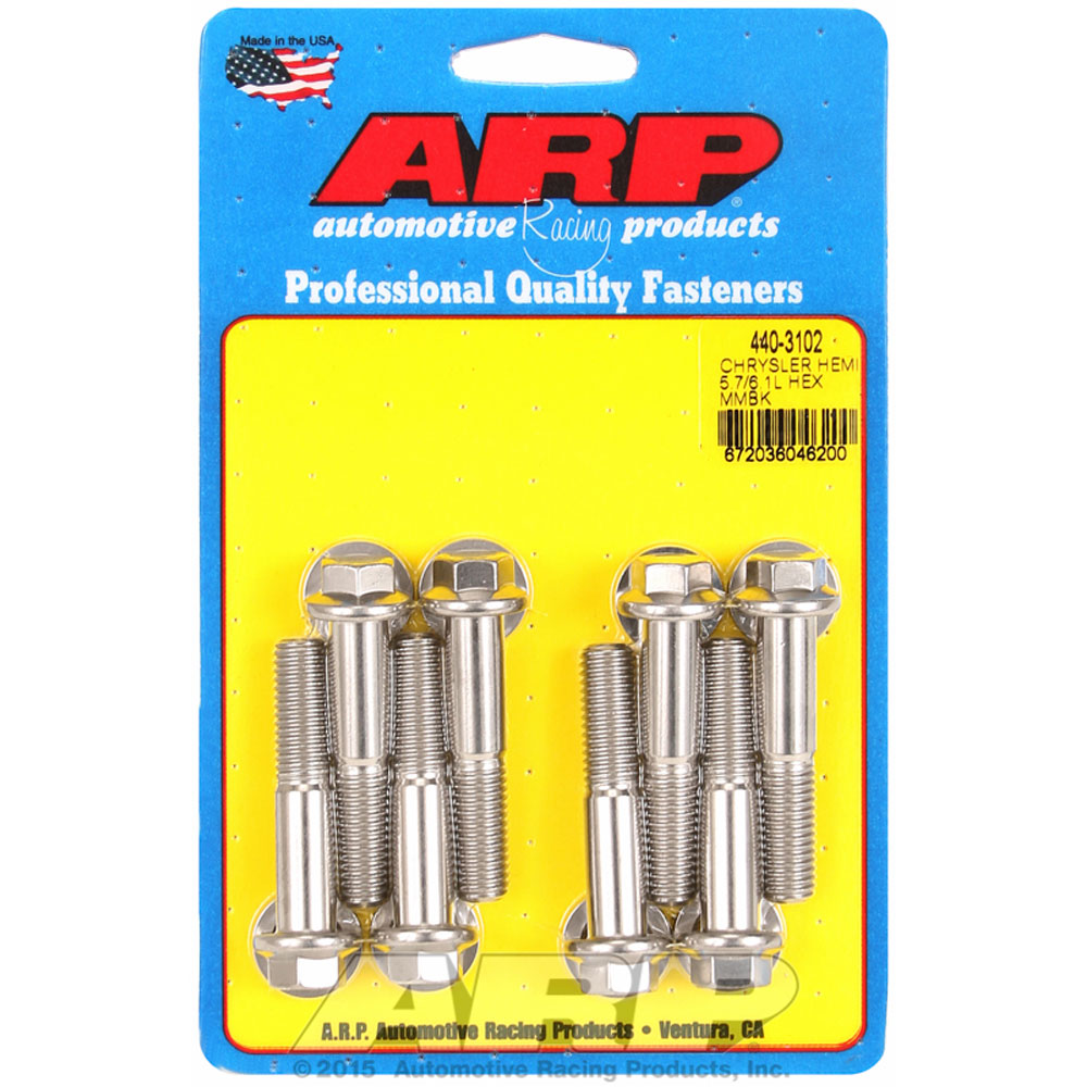 Photo for Automotive Racing Products (ARP) Motor Mount Bolt Kit 440-3102; for Chrysler 5.7L, 6.1L Gen III HEMI