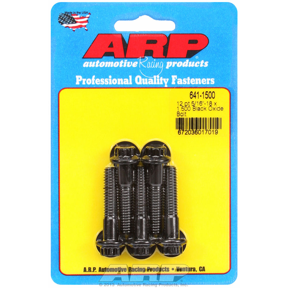Photo for Automotive Racing Products (ARP) Bolt Set 641-1500; 5/16 in. -18 1.500 in. 12-Point Black Oxide 8740 Chromoly
