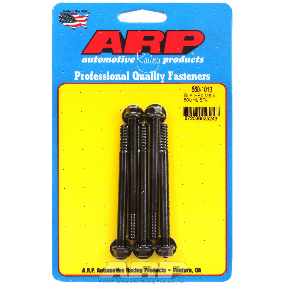 Photo for Automotive Racing Products (ARP) Bolt Set 660-1013; M6 x 1.00 80.000 mm Hex Black Oxide 8740 Chromoly