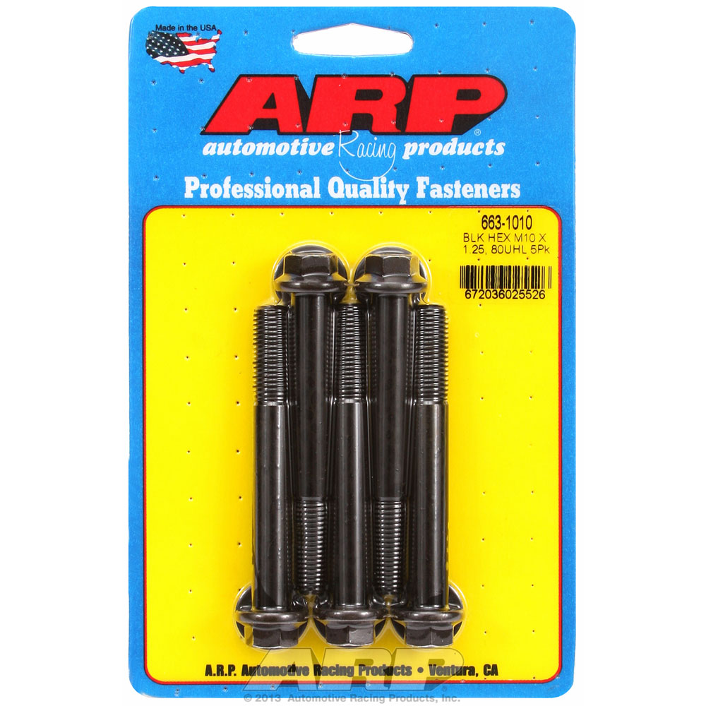 Photo for ARP Bolts 663-1010; M10 x 1.25 80.000 mm Hex Black Oxide 8740 Chromoly