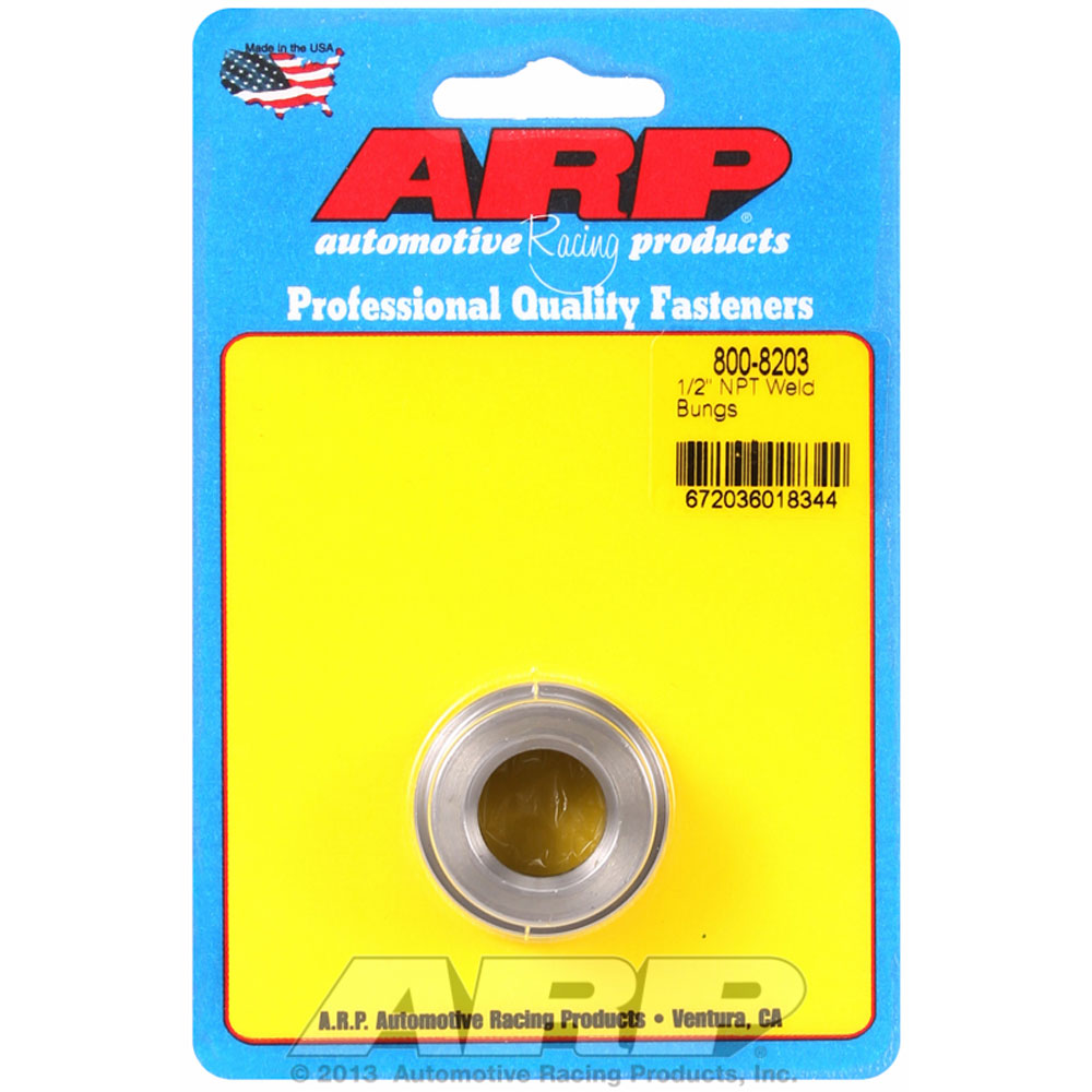 Photo for Automotive Racing Products (ARP) Pipe Fitting 800-8203; NPT Weld Bung 1/2 in. Female 