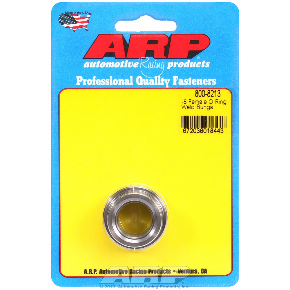 Photo for Automotive Racing Products (ARP) O-Ring Boss Fitting 800-8213; Weld Bungs ORB Bung Natural -08AN Female Straight
