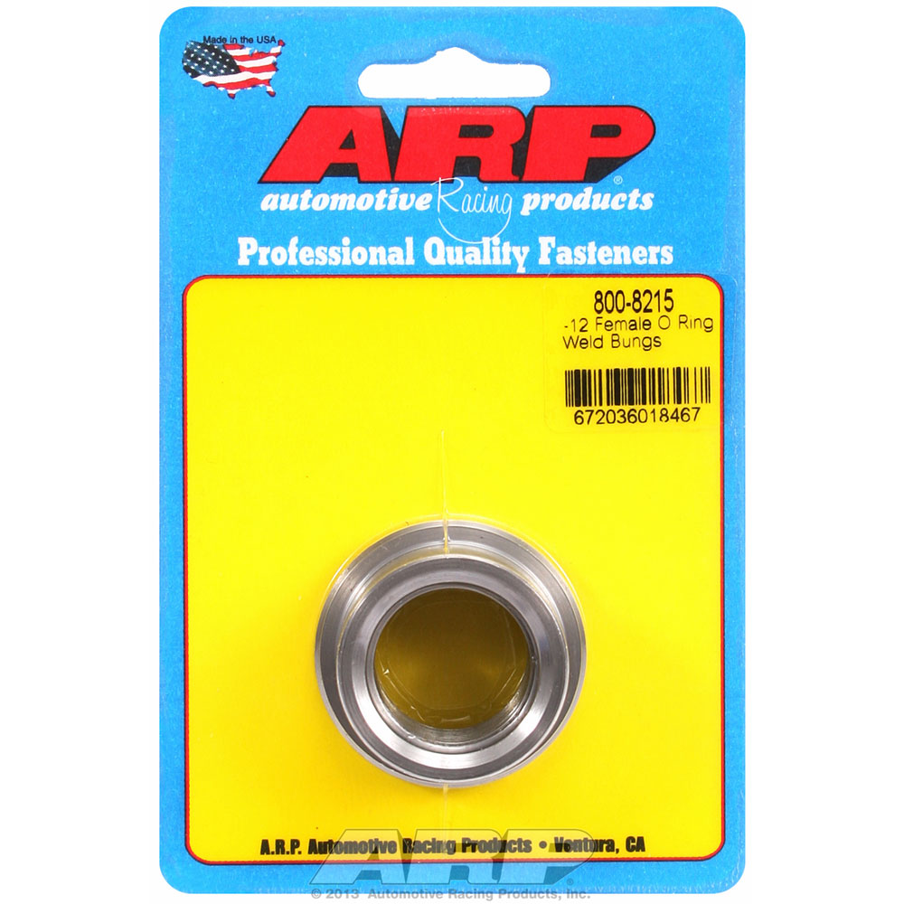 Photo for Automotive Racing Products (ARP) O-Ring Boss Fitting 800-8215; Weld Bungs ORB Bung Natural -12AN Female Straight