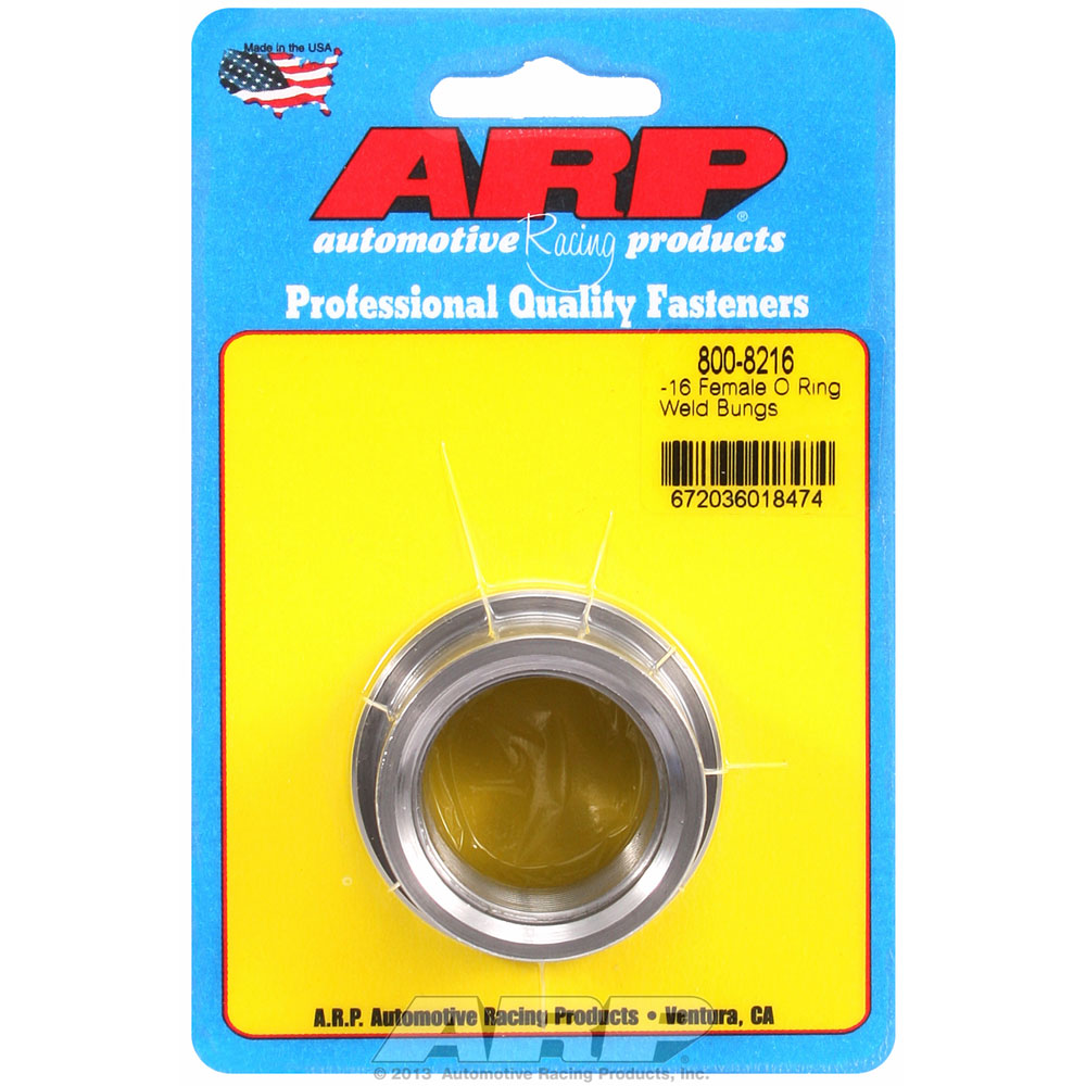 Photo for Automotive Racing Products (ARP) O-Ring Boss Fitting 800-8216; Weld Bungs ORB Bung Natural -16AN Female Straight
