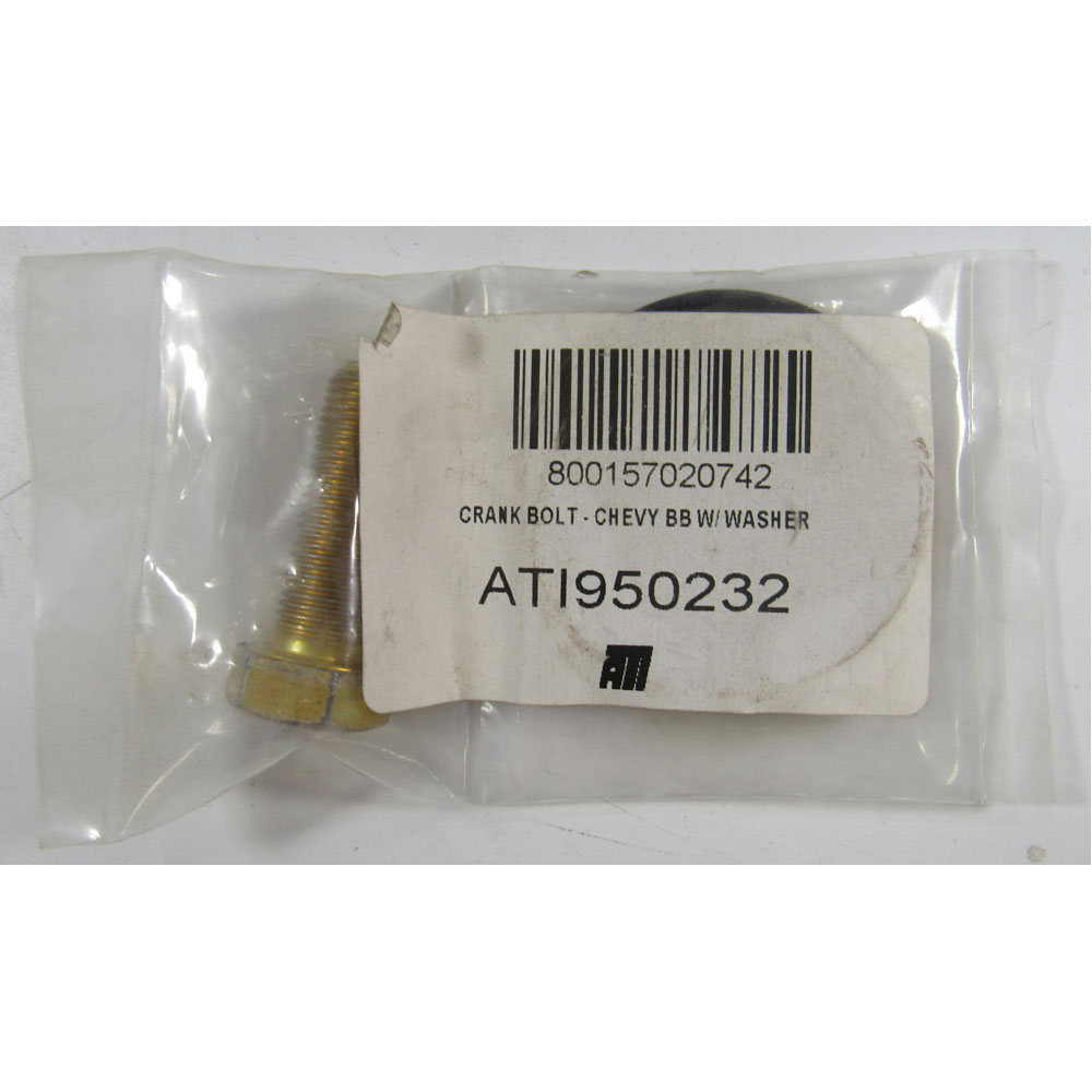 ATI Harmonic Balancer Bolt 950232; Hex 1.500 in. Gold Zinc Steel for Chevy 396 to 454 