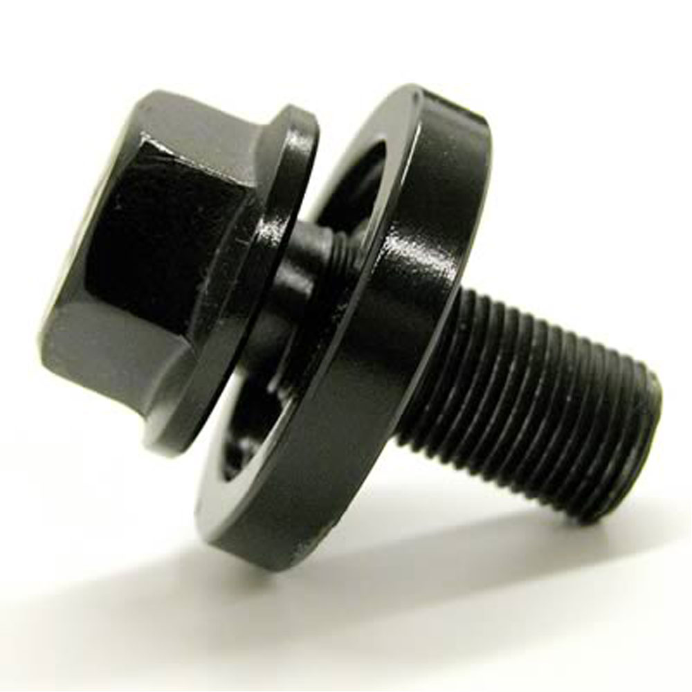 ATI Performance Harmonic Balancer Bolt 951501; Hex 7/16 in. -20  1.250 in. Black Oxide Steel for Chevy 262 to 400 