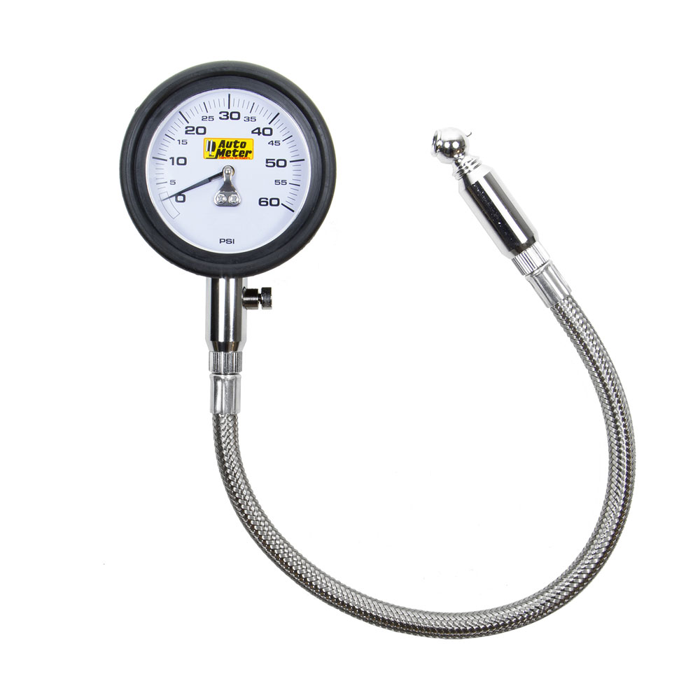Auto Meter Tire Pressure Gauge 2160; 0 to 60 PSI 