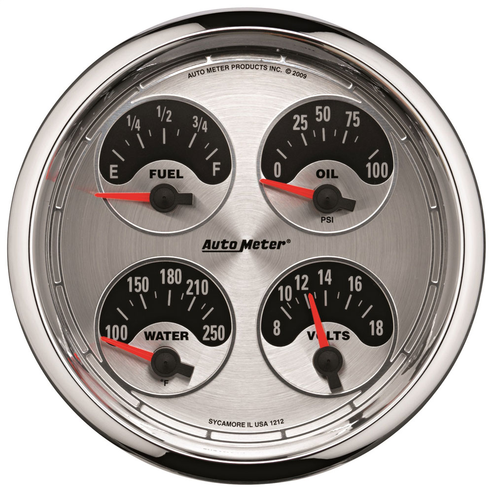 Photo for Auto Meter Electronic Multi Purpose Gauge 1212; American Muscle 5.000 in. Electric