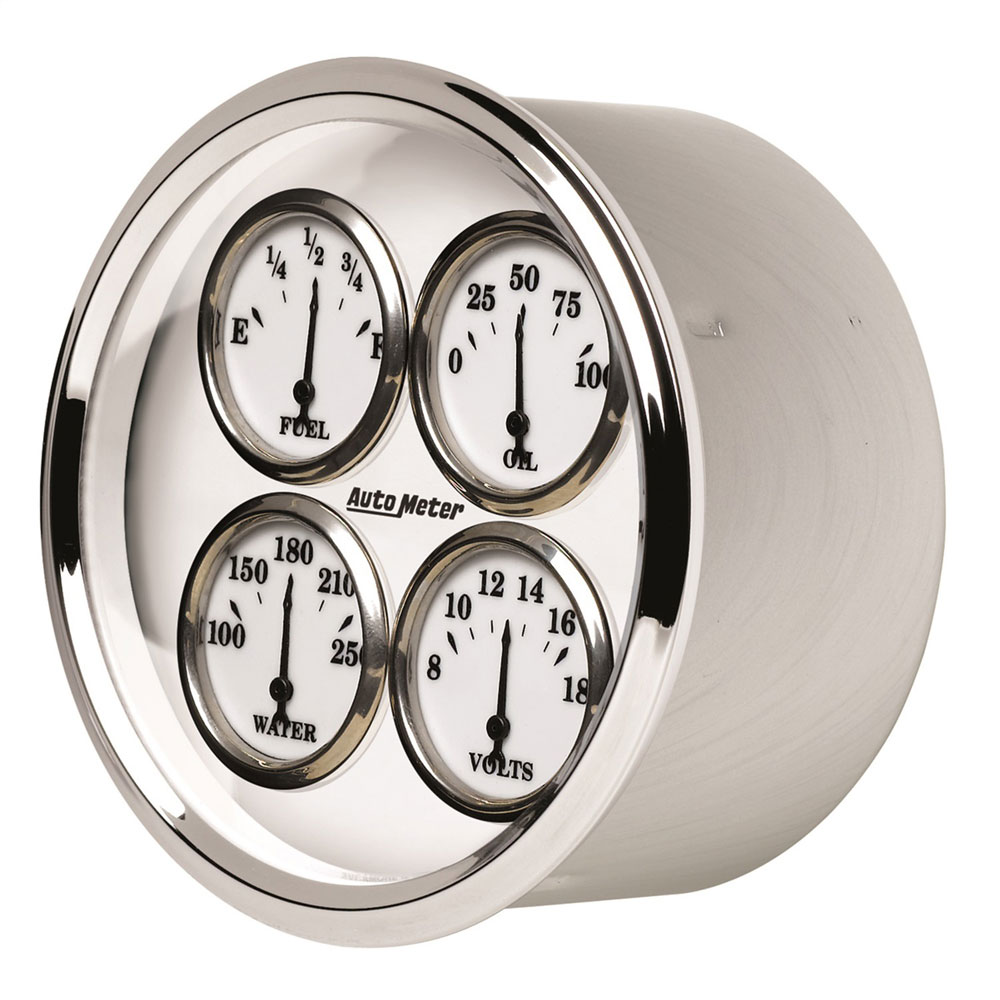 Photo for Auto Meter Electronic Multi Purpose Gauge 1213; Old Tyme White II 5.000 in. Electric