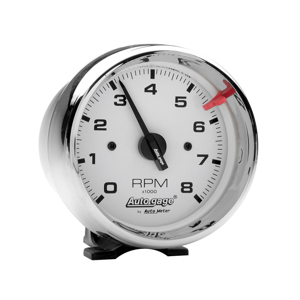 Photo for Auto Meter Tachometer Gauge 2304; Auto Gauge Pedestal 0 to 8000 RPM 3-3/4 in. Full Electric 