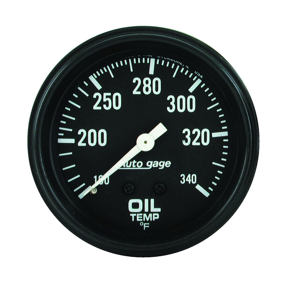 Photo for Auto Meter Engine Oil Temperature Gauge 2314; Auto Gage Mechanical 100 to 340 deg. F 2-5/8 in. Full Mechanical