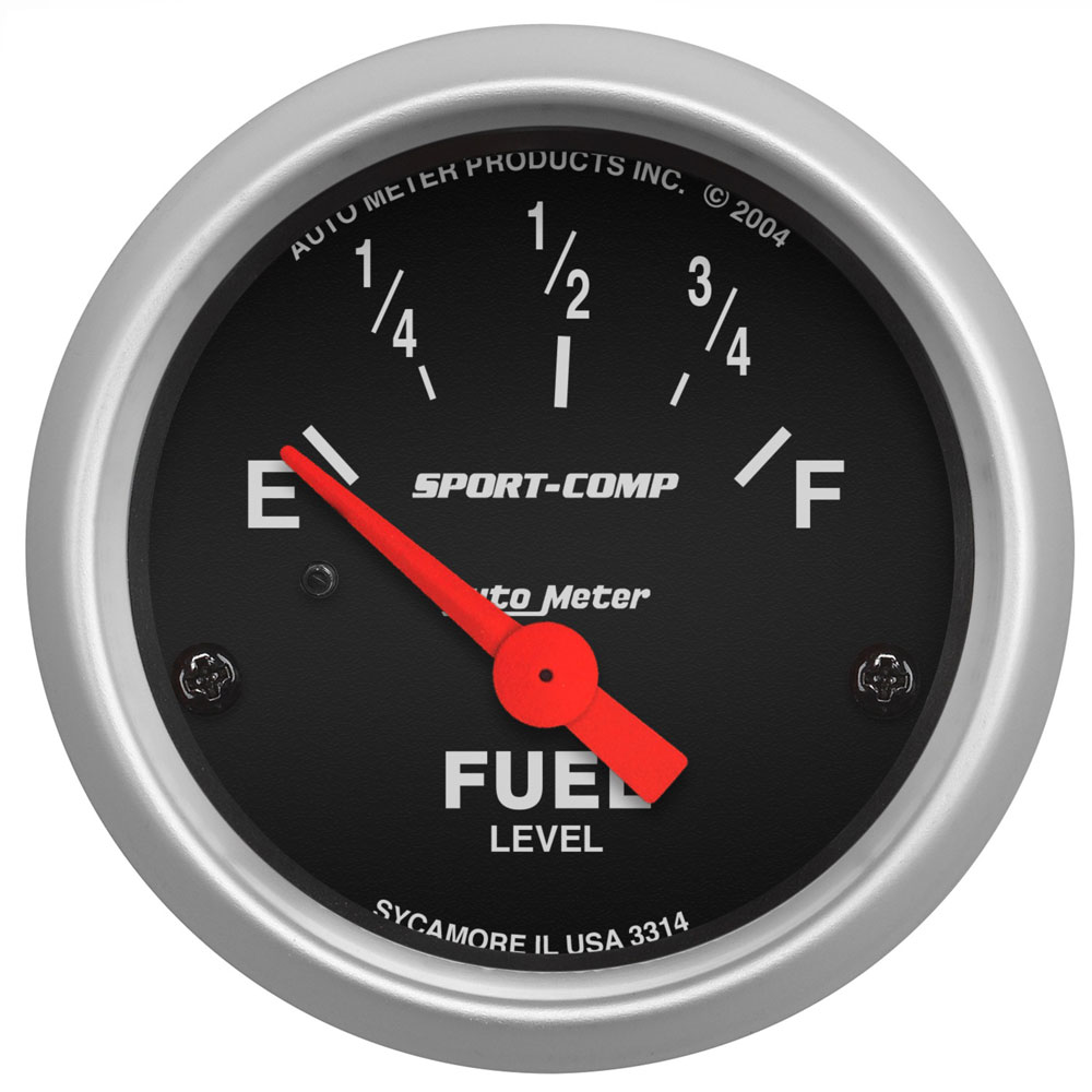 Photo for Auto Meter Fuel Level Gauge 3314; Sport Comp Fuel Level 0 (E) to 90 Ohms (F) 2-1/16 in. Short  Electric 