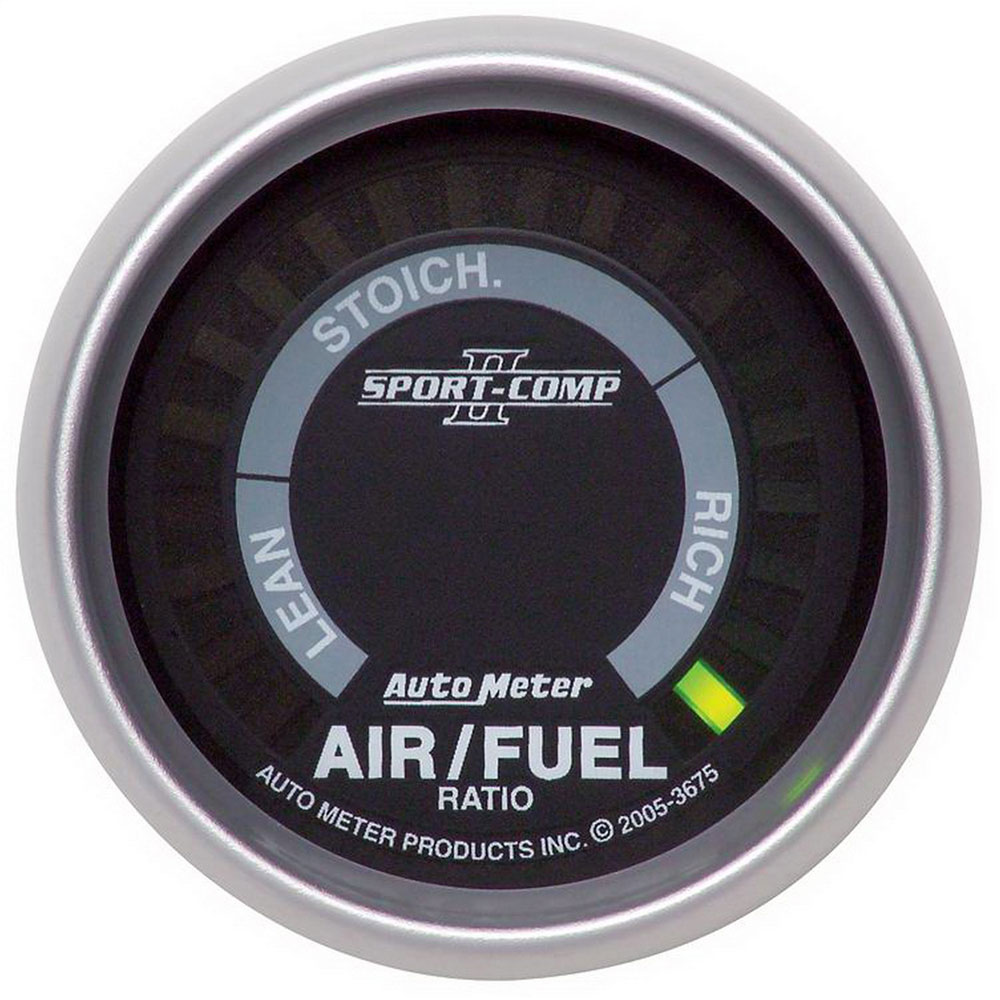 Photo for Auto Meter Air/Fuel Ratio Gauge 3675; Sport Comp II Air Fuel Ratio 2-1/16 in. Full Electric