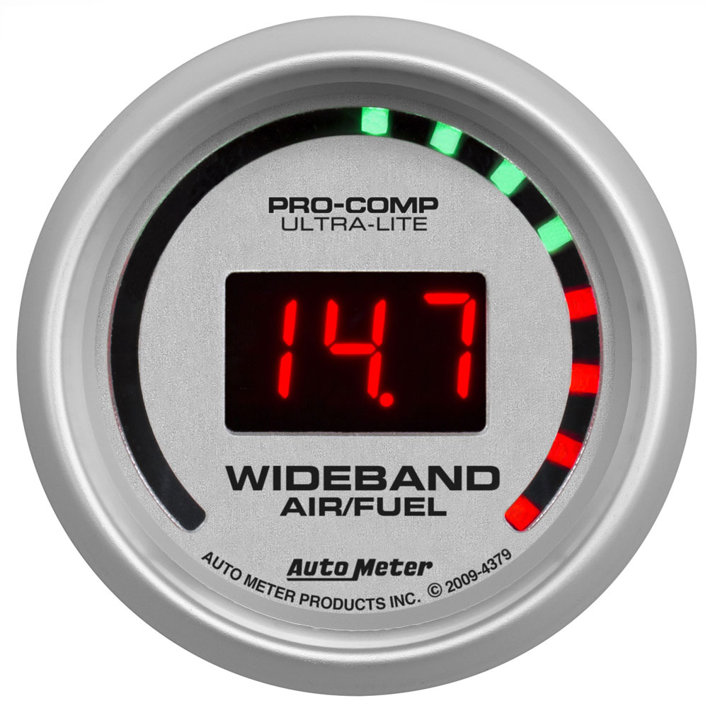 Photo for Auto Meter Air/Fuel Ratio Gauge 4379; Ultra Lite Air Fuel Ratio, Wideband 10:1 to 17:1 2-1/16 in. Digital Electric