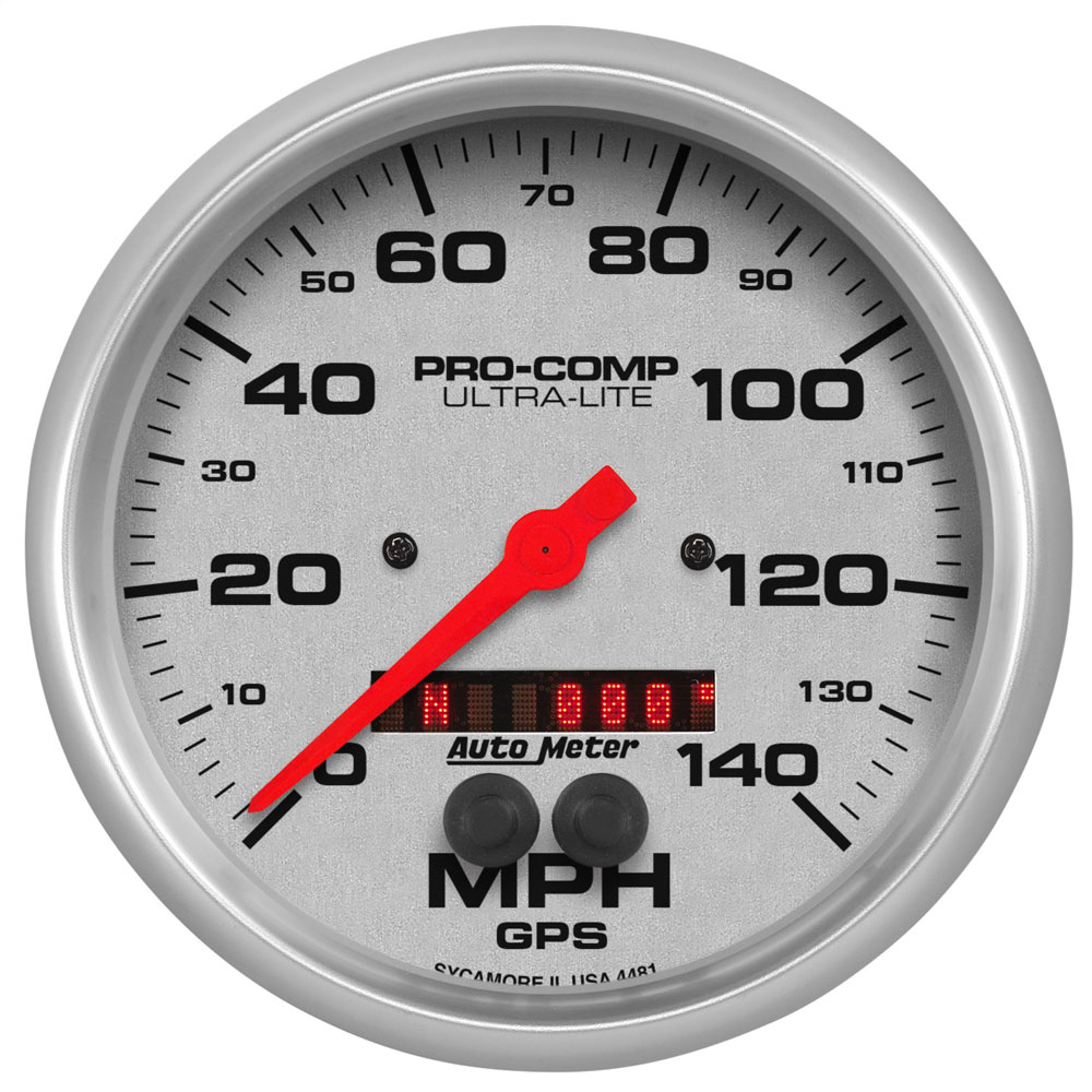 Photo for Auto Meter Speedometer Gauge 4481; Ultra Lite Speedometer 0 to 140 MPH 5.000 in. Electric
