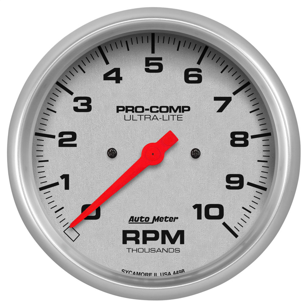 Photo for Auto Meter Tachometer Gauge 4498; Ultra Lite In Dash 0 to 10000 RPM 5.000 in. Full Electric