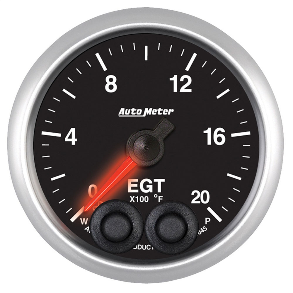 Photo for Auto Meter Boost/Pyrometer Gauge 5645; Elite 0 to 2000 deg. F 2-1/16 in. Electric 