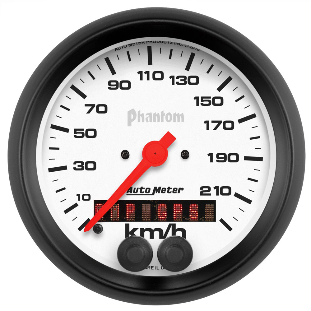 Photo for Auto Meter Speedometer Gauge 5880-M; Phantom Speedometer 0 to 225 KPH 3 3/8 in. Electric