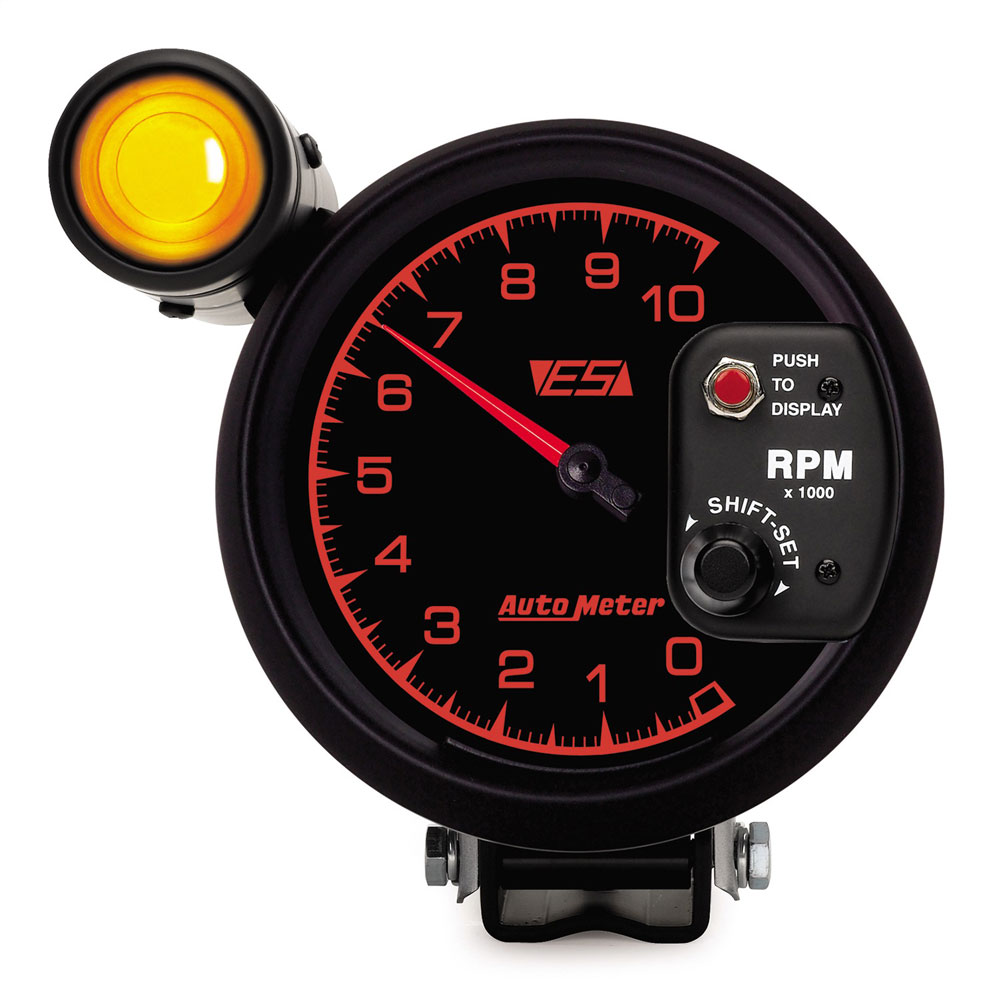 Auto Meter Tachometer Gauge 5999; ES Pedastal 0 to 10000 RPM 5.000 in. Full Electric 