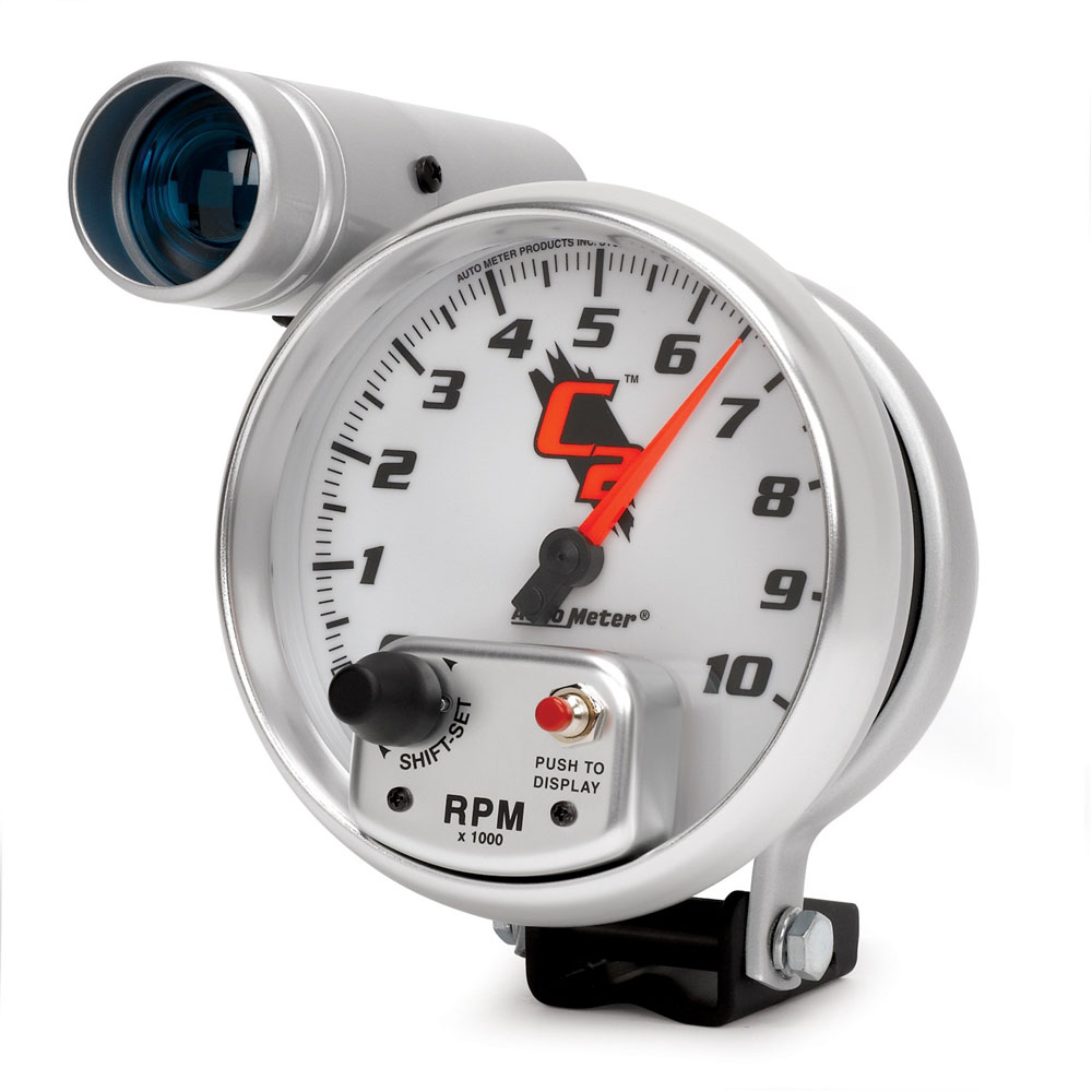 Auto Meter Tachometer Gauge 7299; C2 Pedastal 0 to 10000 RPM 5.000 in. Full Electric 