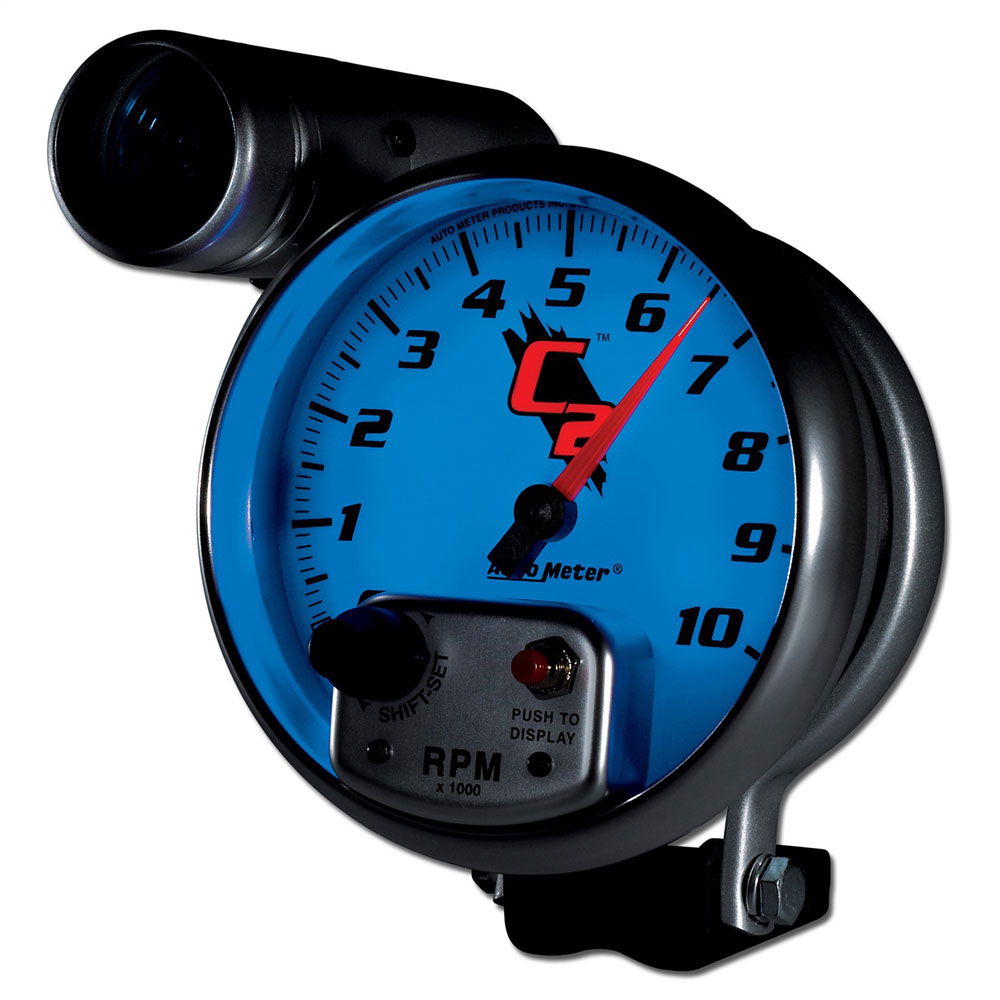 Auto Meter Tachometer Gauge 7299; C2 Pedastal 0 to 10000 RPM 5.000 in. Full Electric 