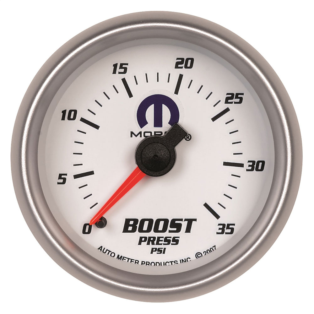 Photo for Auto Meter Boost Gauge 880025; Mopar Boost 0 to 35 PSI 2-1/16 in. 