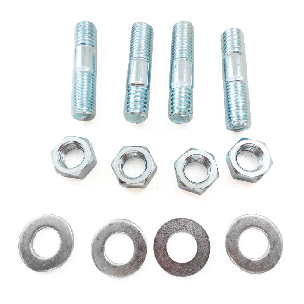 Bandit Accessories Carburetor Stud Kit 2046; 1.375 in. 5/16 in. -18 5/16 in. -24 Zinc Plated Steel 
